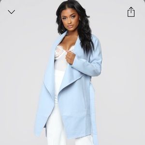 NWT | Fashion Nova Tie Front Manhattan Coat